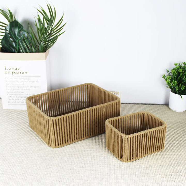 Versatile Woven Storage Baskets Set Bowlift
