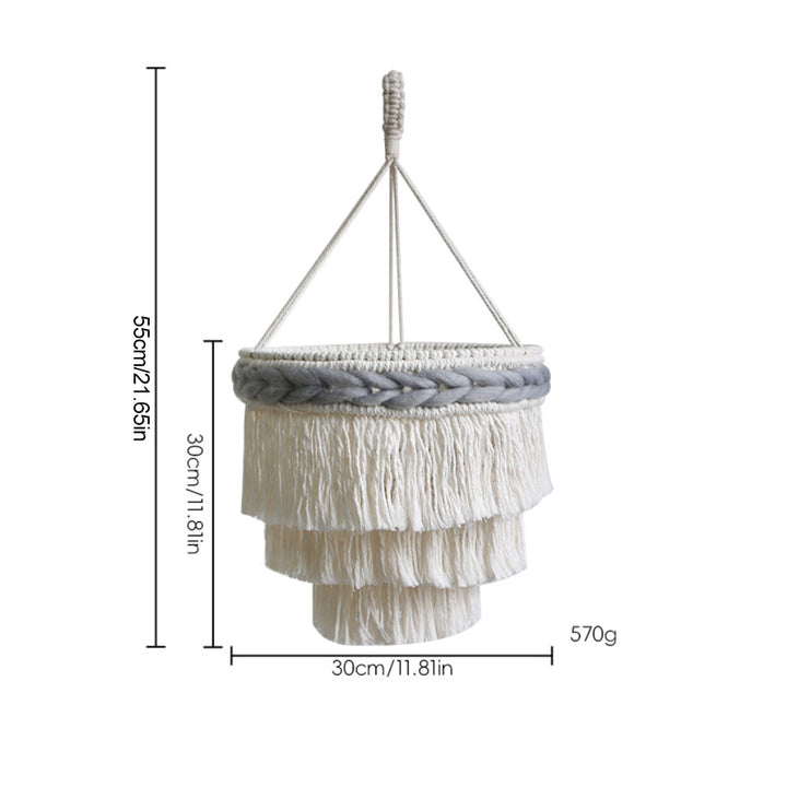 Modern Macramé Pendant Lamp
