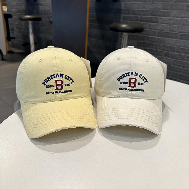 Men's Vintage-Inspired Embroidered Baseball Cap Bowlift