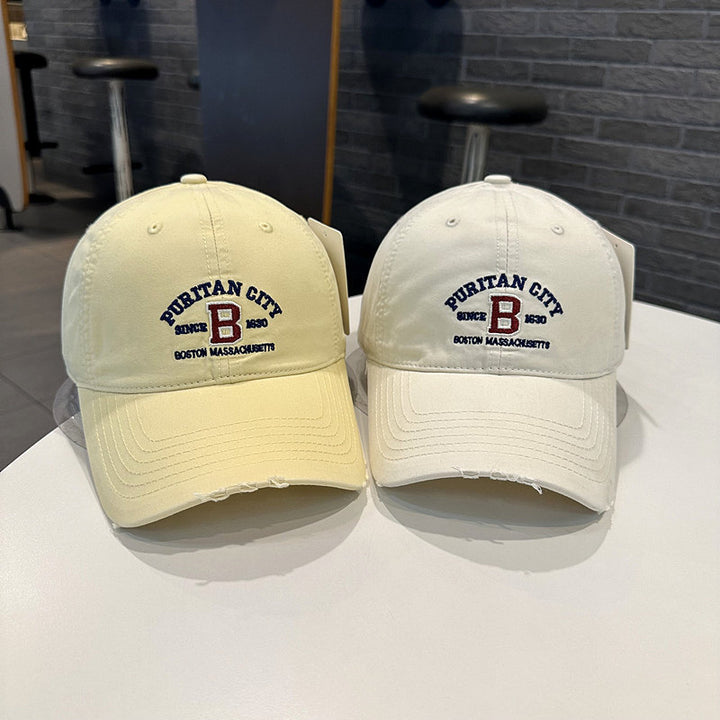 Men's Vintage-Inspired Embroidered Baseball Cap Bowlift