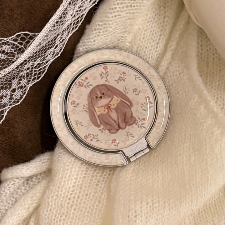 Playful hand mirror with rabbit design Bowlift