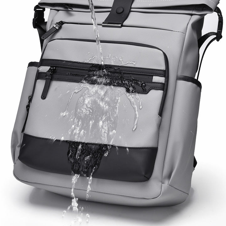 Versatile Urban Roll-Top Backpack Bowlift