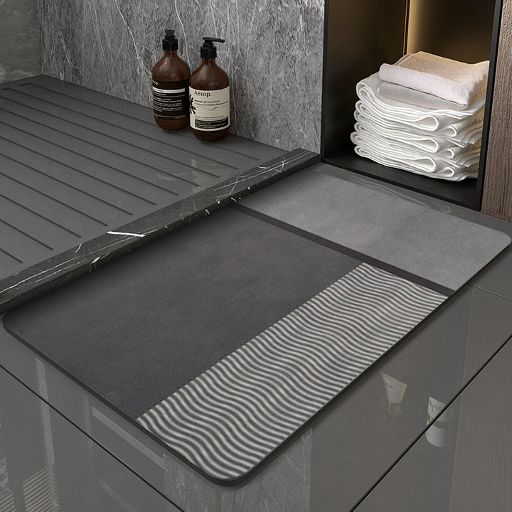 Modern Geometric Bath Mat Bowlift