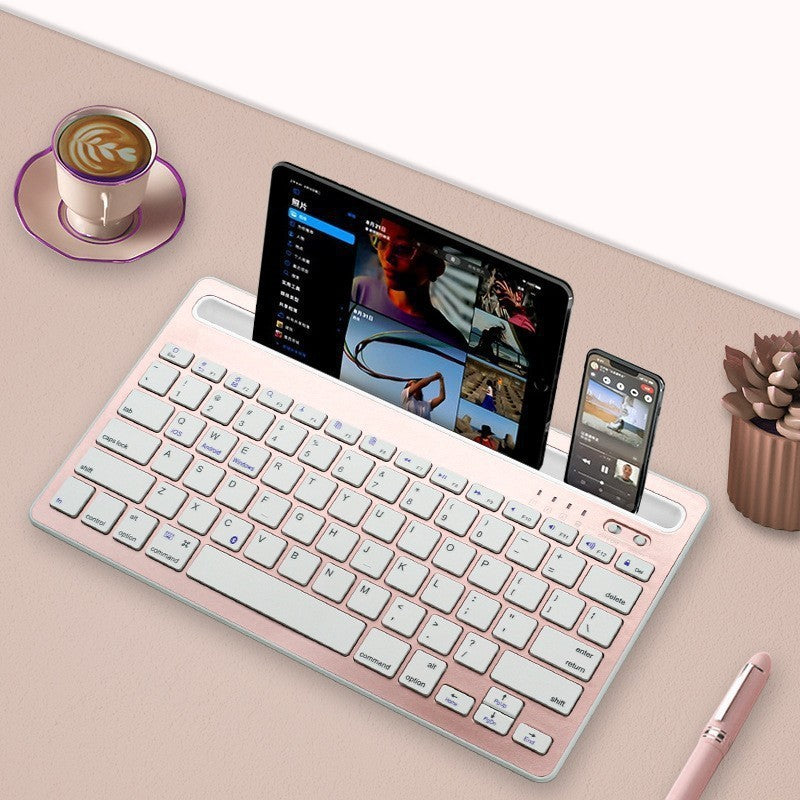Slim Portable Wireless Keyboard Bowlift