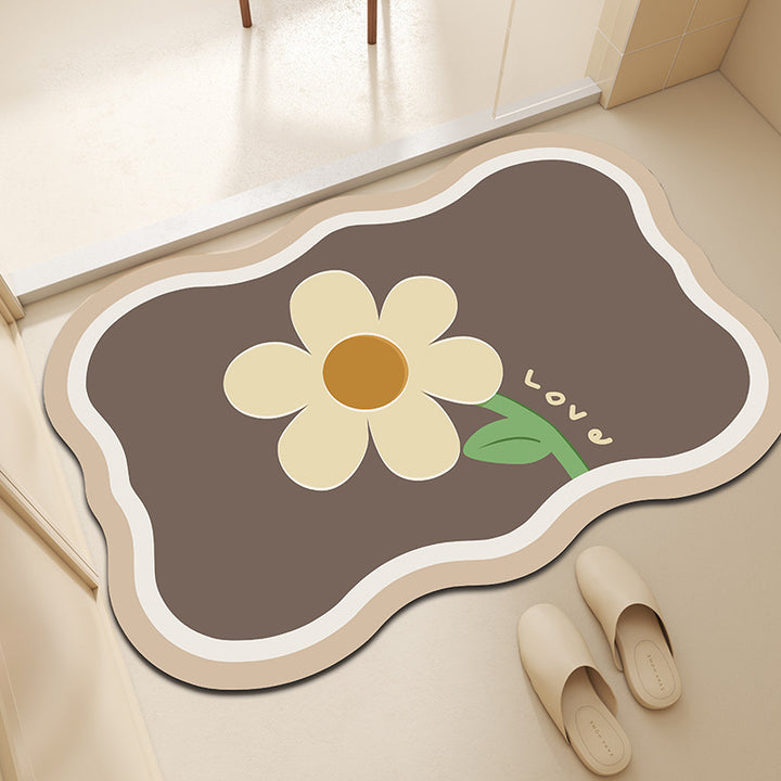 Floral-Designed Comfort Mat Bowlift