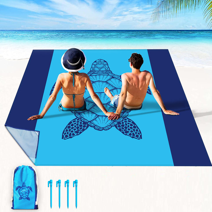 multifunctional beach towel with creative turtle design Bowlift