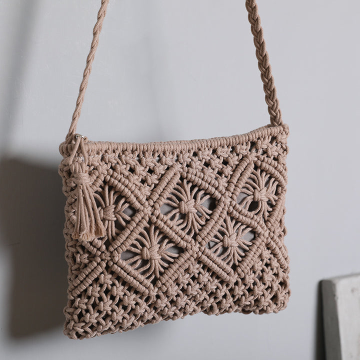 Handmade Macrame Shoulder Bag Bowlift