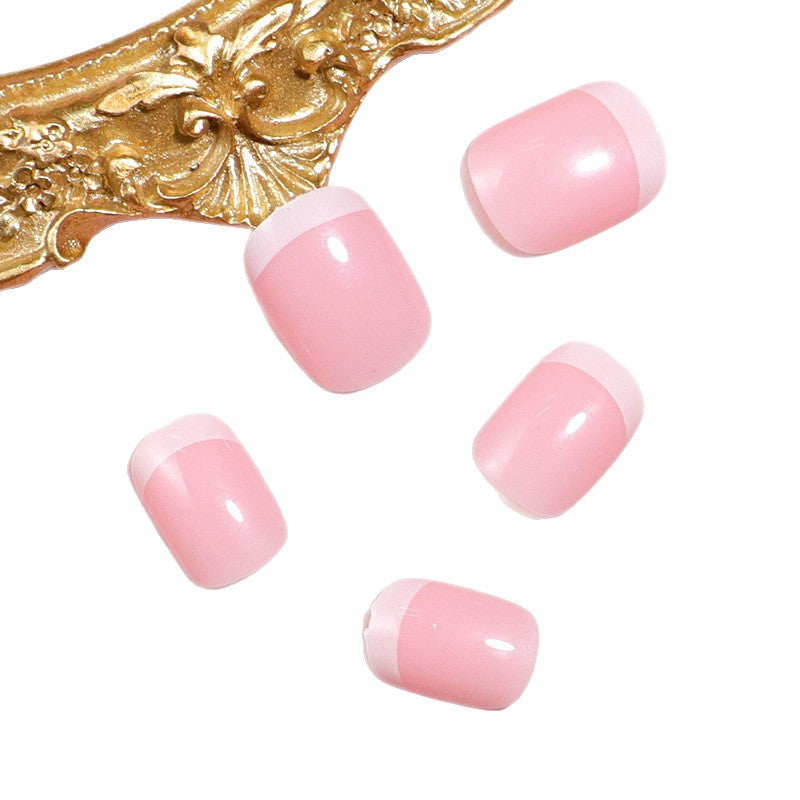 Premium French Tip Press-On Nails Bowlift