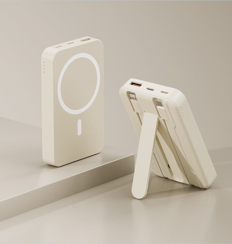 Magnetic Portable Power Bank with Stand Function Bowlift
