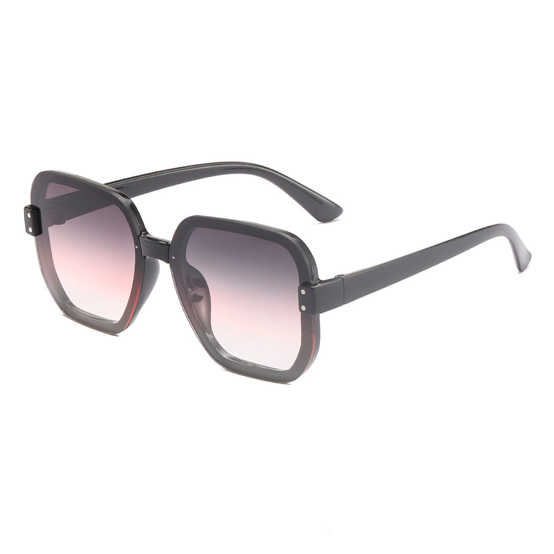 Ladies fashionable square sunglasses with gradient lenses Bowlift
