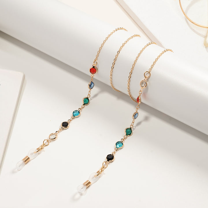 Decorative Crystal Eyewear Chain Bowlift