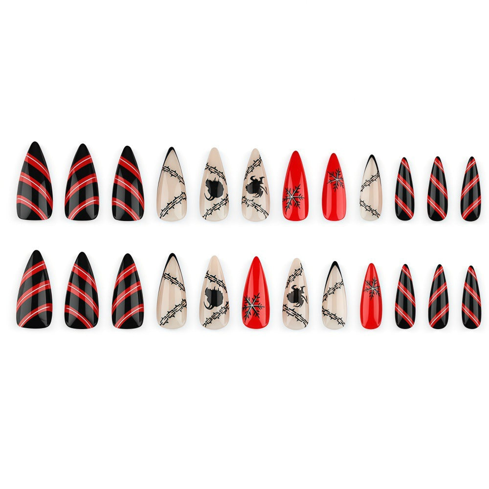 Creative Nail Design Set in Gothic Style Bowlift