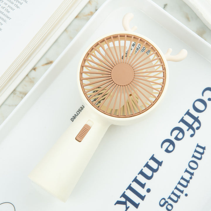 Portable Handheld Cooling Fan with Unique Antler Design Bowlift