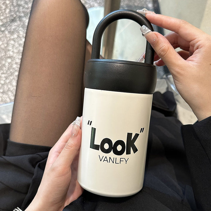 Women's Insulated Drinking Container with Practical Carrying Handle Bowlift