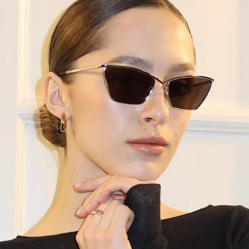 Ladies Cat-Eye Sunglasses with stylish metal frame and UV protection Bowlift