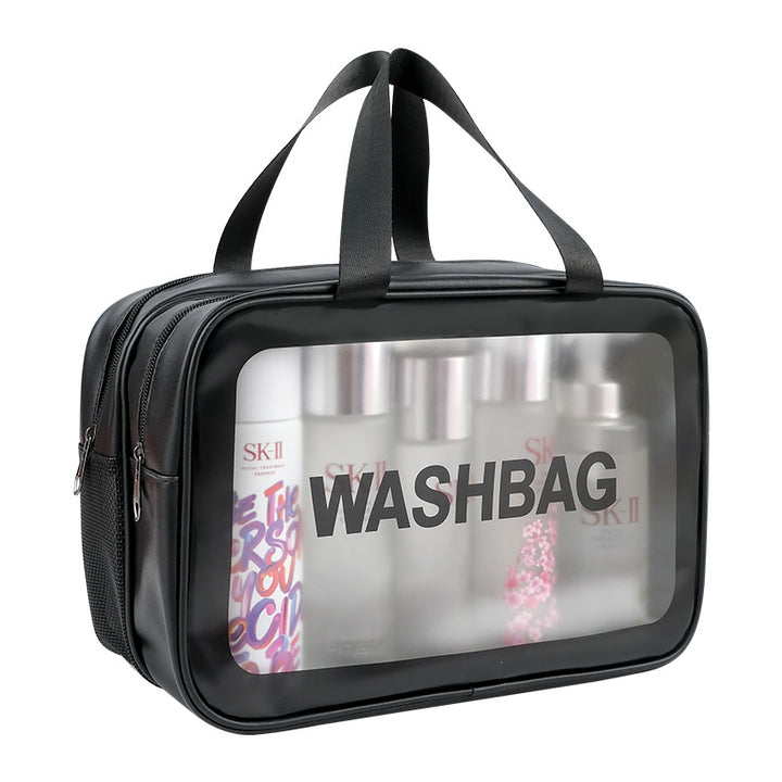 Cosmetic Travel Bag With Transparent Front Bowlift