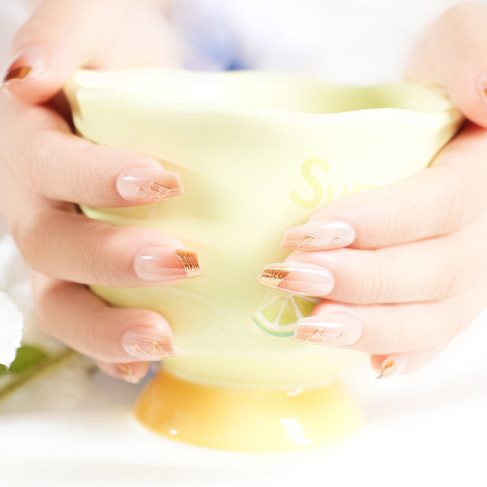 Intricate Nail Art Press-On Tips Bowlift