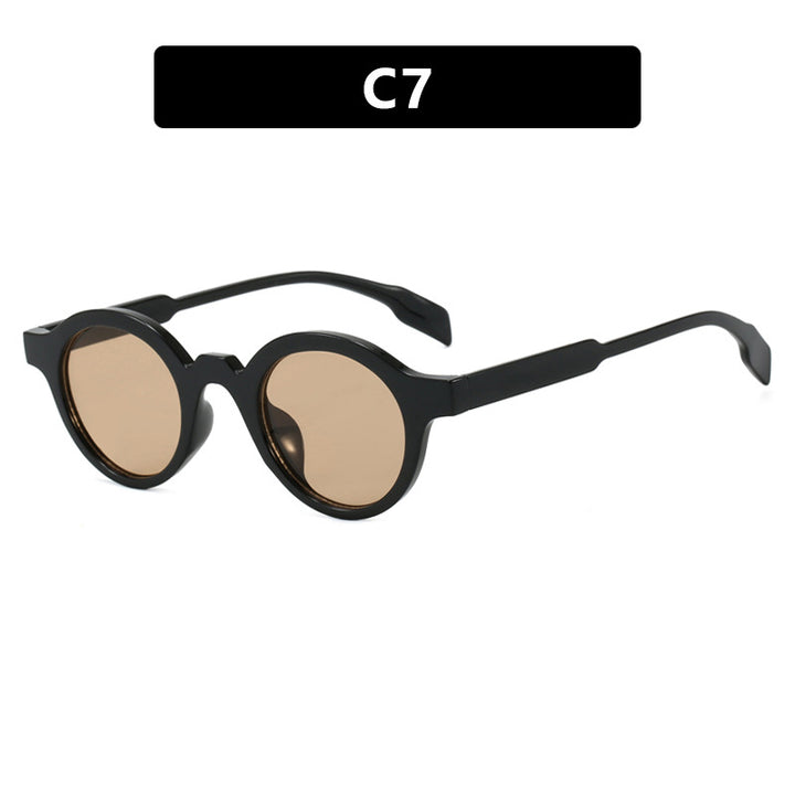 Women's fashionable round sunglasses with high-quality, flexible frame Bowlift