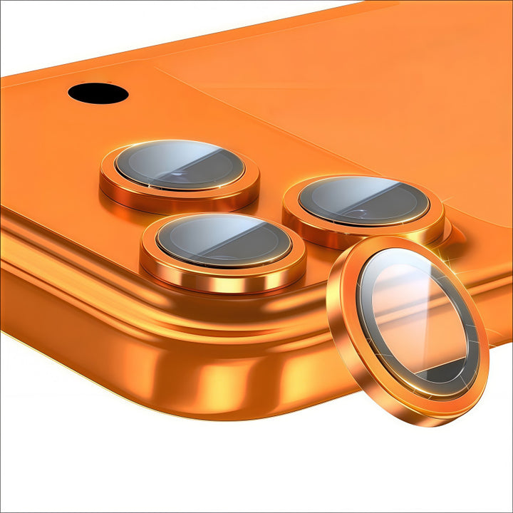 Magnetic tempered glass camera lens protector ring set for flagship smartphones Bowlift