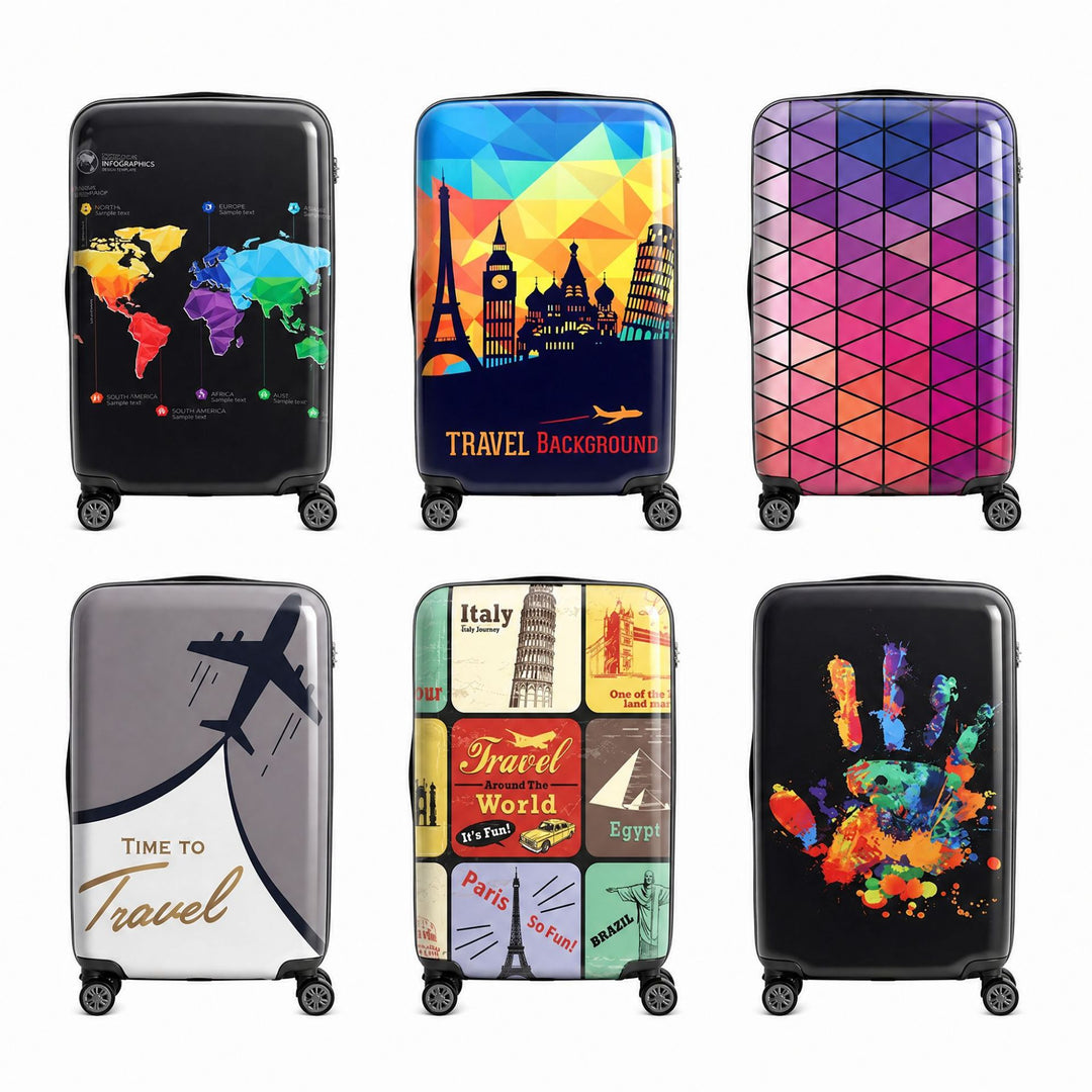 Camouflage Patterned Hard Shell Luggage Bowlift