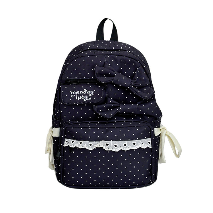 Cute Bow-Embellished School Backpack Bowlift