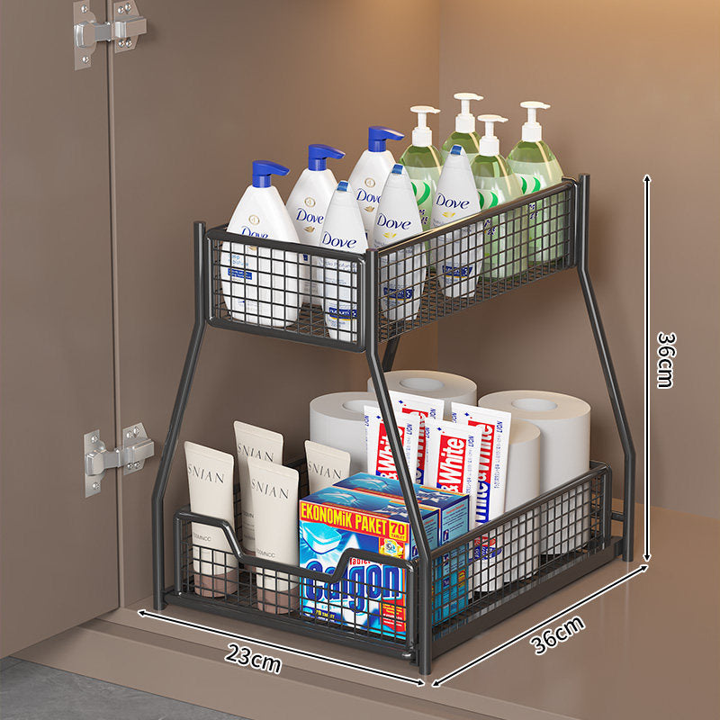 Two-Tier Under-Shelf Storage Organizer Bowlift