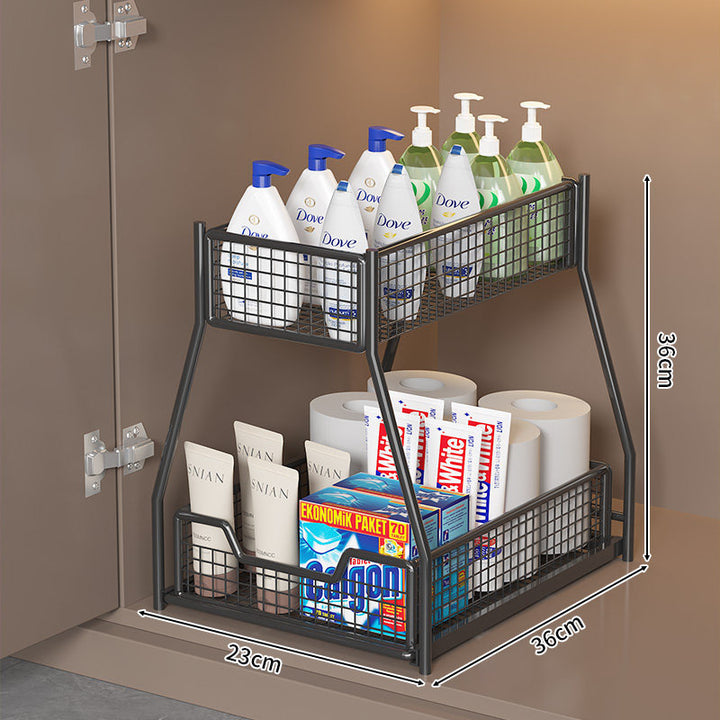 Two-Tier Wire Storage Organizer Bowlift