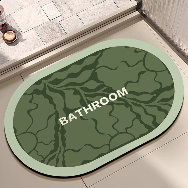 Decorative Floral Bathroom Mat Bowlift