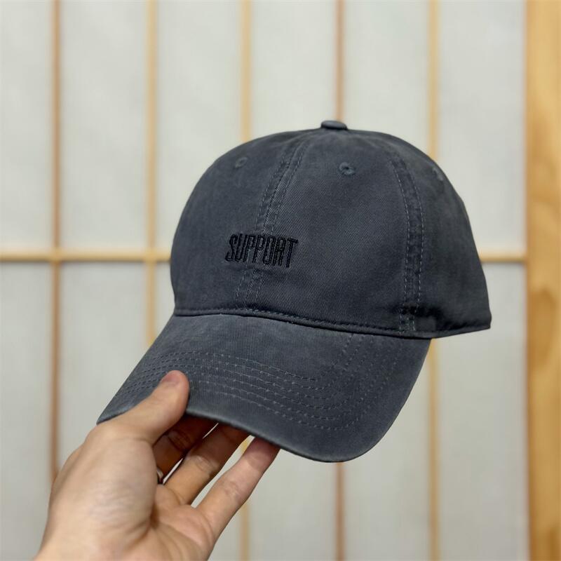 Men's Supportive Embroidered Cotton Baseball Cap Bowlift