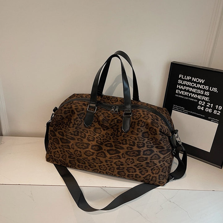 Chic Animal Print Travel Duffel