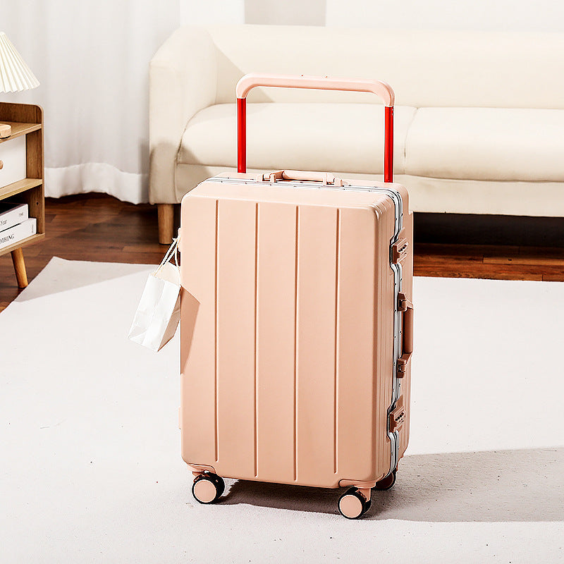 Expandable Travel Trolley Suitcase with Smooth Wheels Bowlift