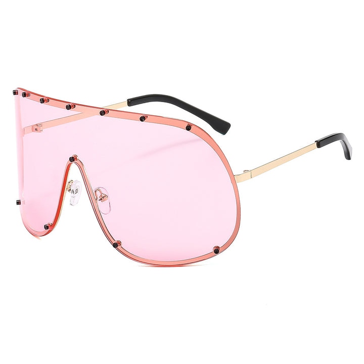 Women futuristic sunglasses with large frame and innovative design Bowlift
