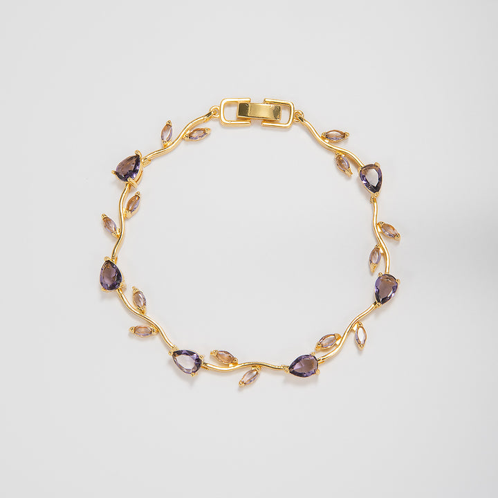 Elegant Floral Design Statement Bracelet Bowlift