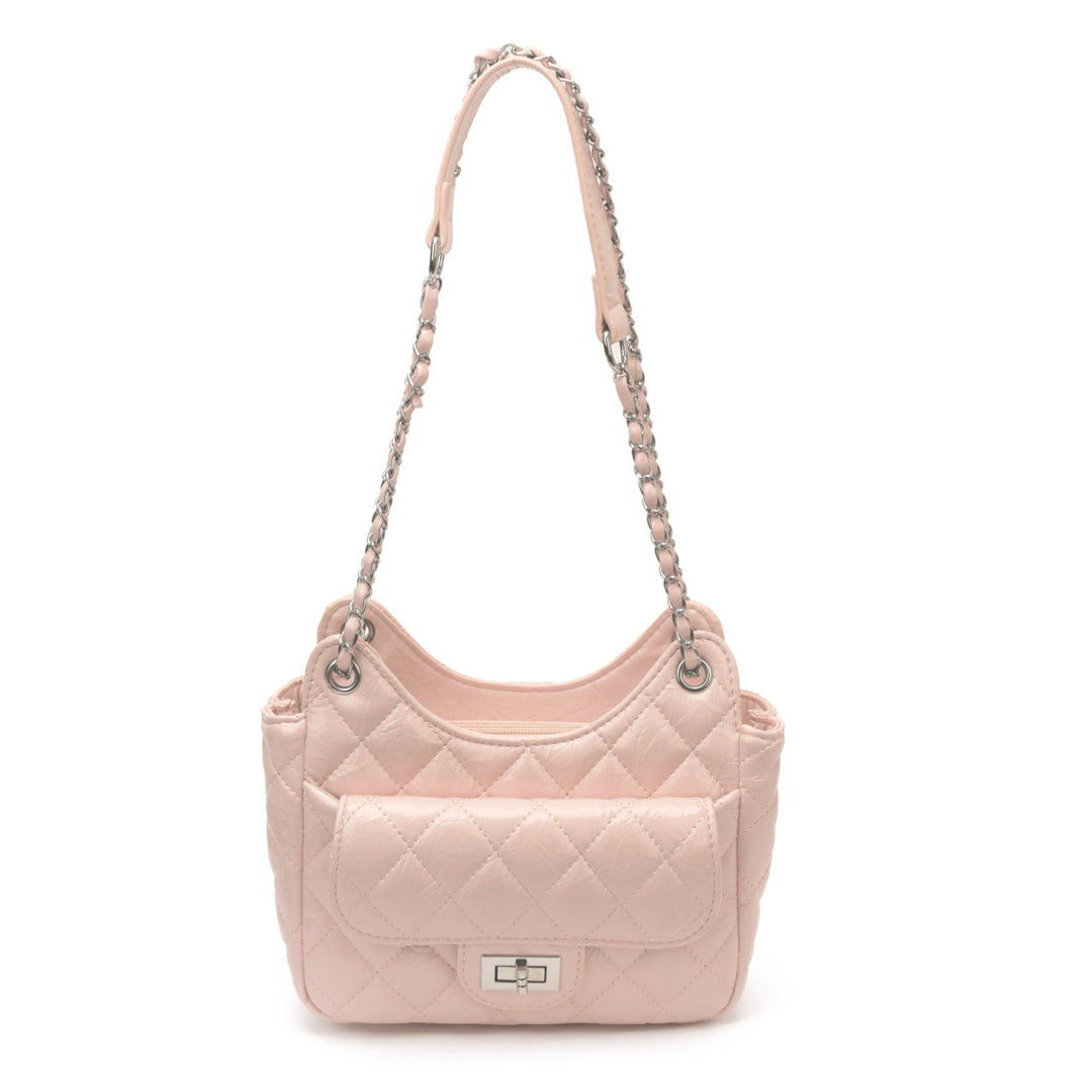 Quilted Evening Shoulder Bag Bowlift
