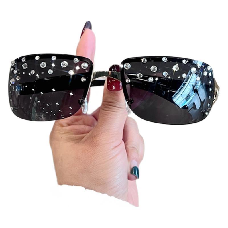 Women's Designer Sunglasses with Sparkling Rhinestone Accents Bowlift