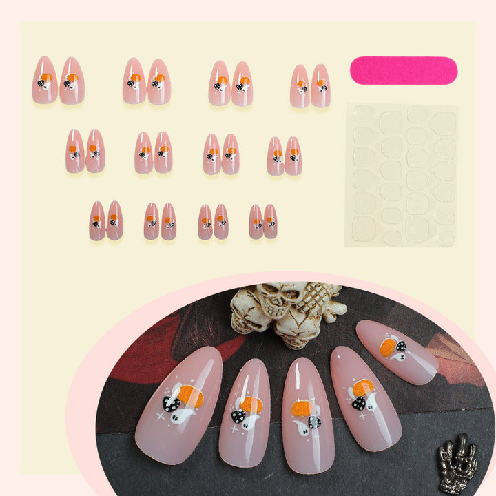 Artificial nail set with playful panda design Bowlift