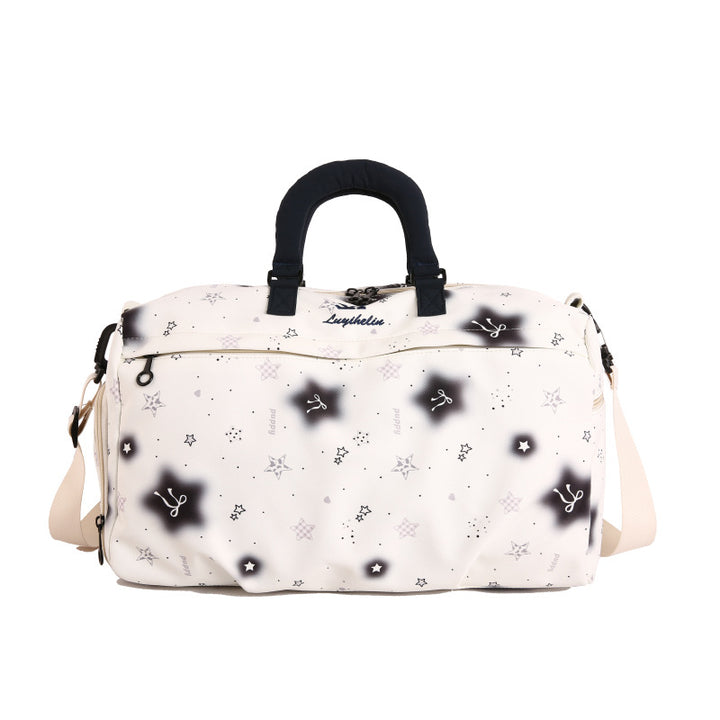 Star-Patterned Travel Duffle Bag Bowlift