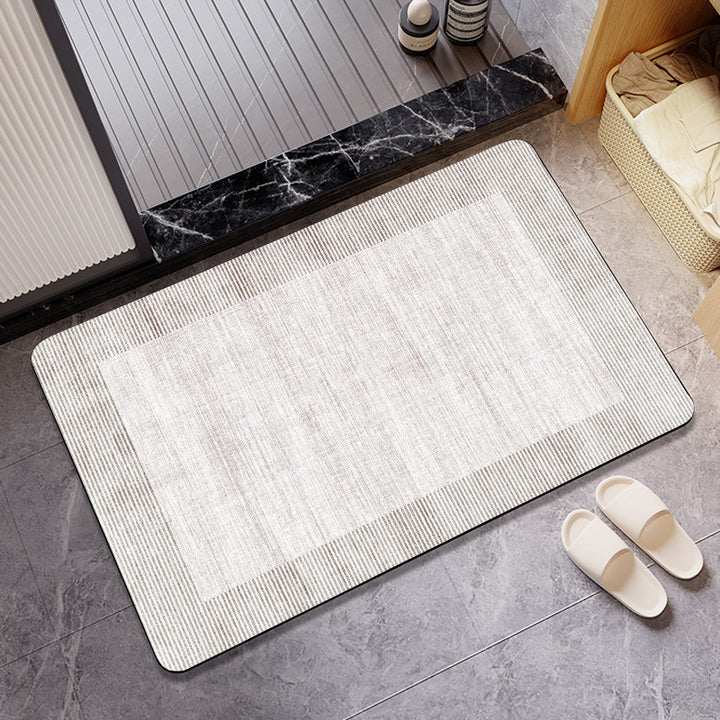 Textured Abstract Design Bath Mat Bowlift