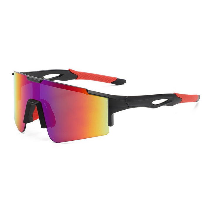 Unisex nan sporty polarizing bike sunglasses with a one-piece visor and non-slip temples Bowlift