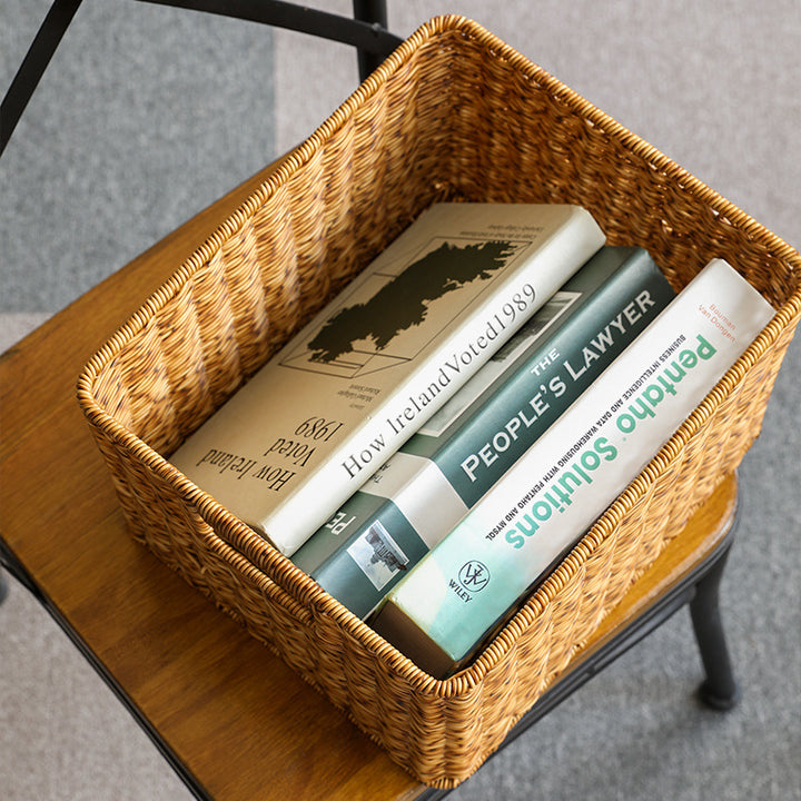 Premium Handwoven Square Storage Basket Bowlift