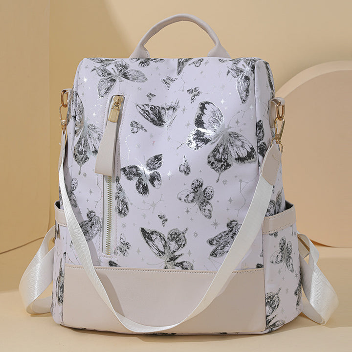 Stylish Butterfly Print Backpack Bowlift