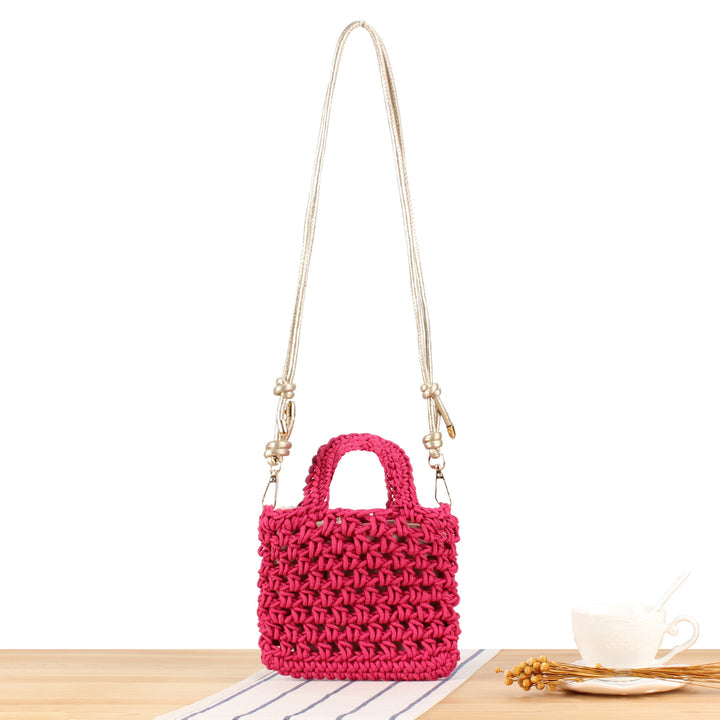 Handbag in Modern Macrame Design Bowlift