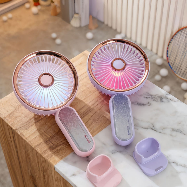 Women Portable Mini Fan Bowlift