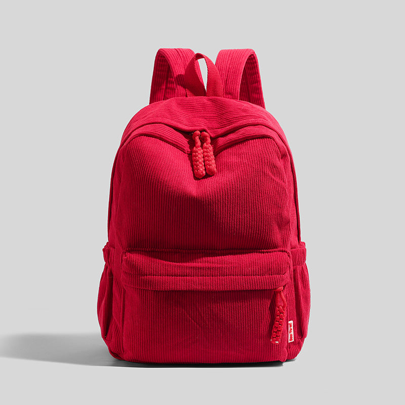 Ribbed Fabric Lightweight Backpack Bowlift