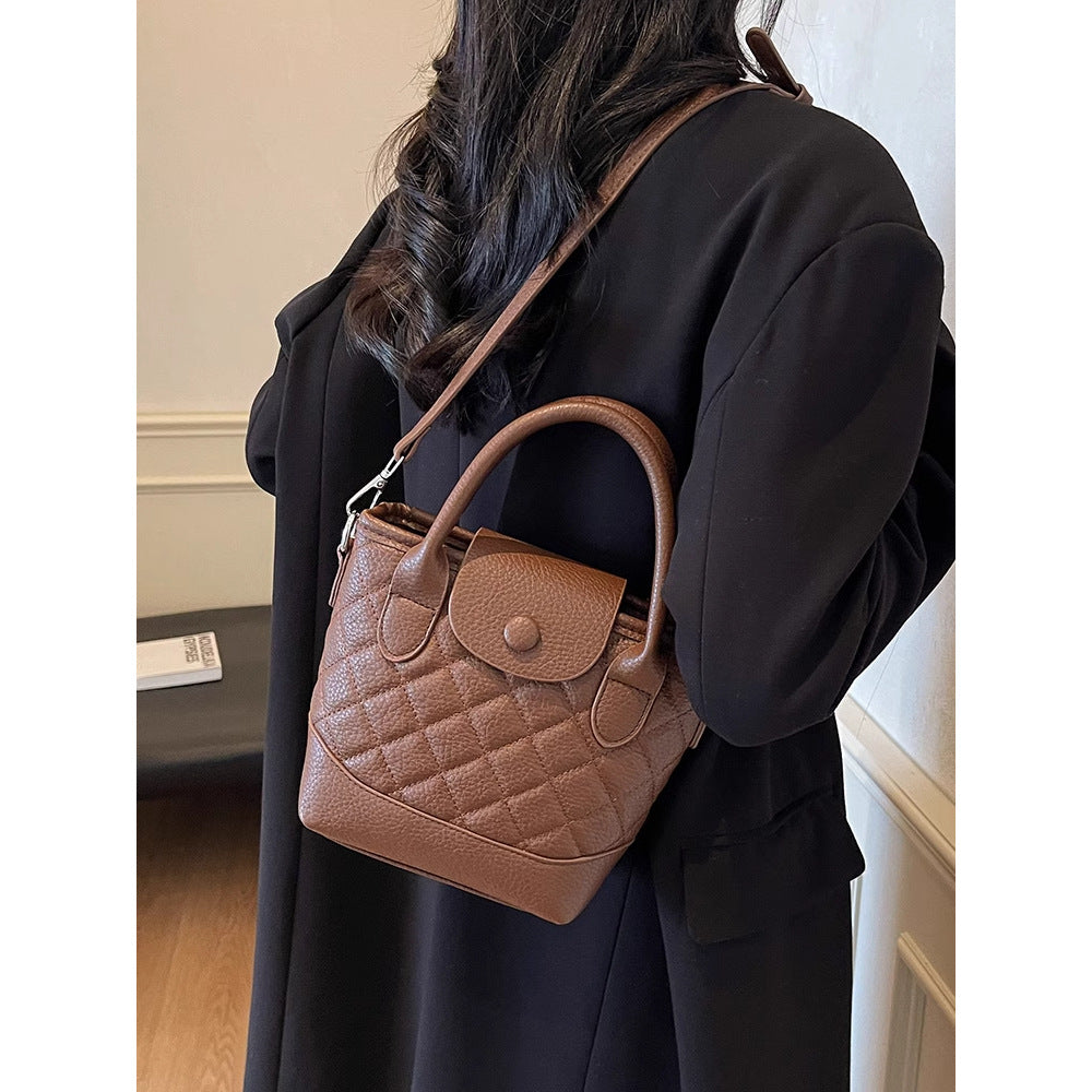 Quilted Mini Top-Handle Handbag Bowlift