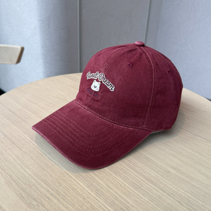 Women's Playful Embroidered Cap Bowlift