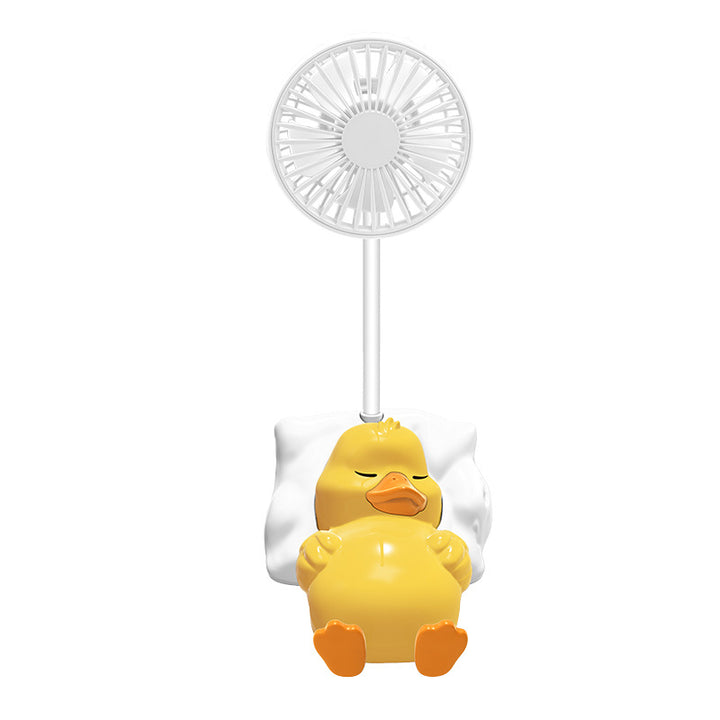 Women's Portable Hand Fan in Duck Design Bowlift