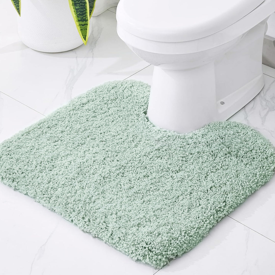 Plush Bathroom Toilet Mat Bowlift