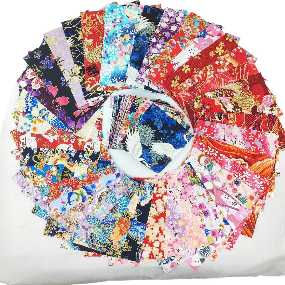 Assorted Quilting Cotton Squares Bundle For Patchwork And Craft