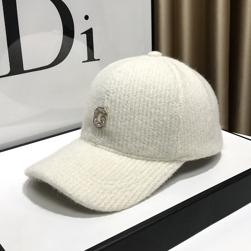 Women's Elegant Textured Fleece Baseball Cap Bowlift